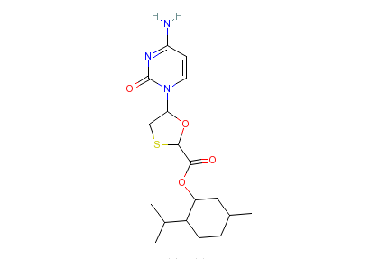 5-（4-氨基-2-氧代-2H-嘧啶-1-基）-[1,3]1,3-氧硫雜環戊-2-甲酸孟酯