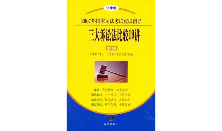 三大訴訟法比較19講-2007年國家司法考試應試指導