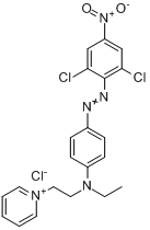 1-[2-[[4-[（2,6-二氯-4-硝基苯基）偶氮]苯基]乙氨基]乙基]吡啶氯化鹽