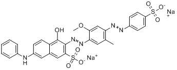 4-羥基-3-[[2-甲氧基-5-甲基-4-[（4-磺苯基）偶氮]苯基]偶氮]-7-（苯基氨基）-2-萘磺酸二鈉鹽