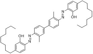 2,2\x27-[（3,3\x27-二甲基[1,1\x27-聯苯]-4,4\x27-二基）雙（偶氮）]雙[4-壬基]苯酚