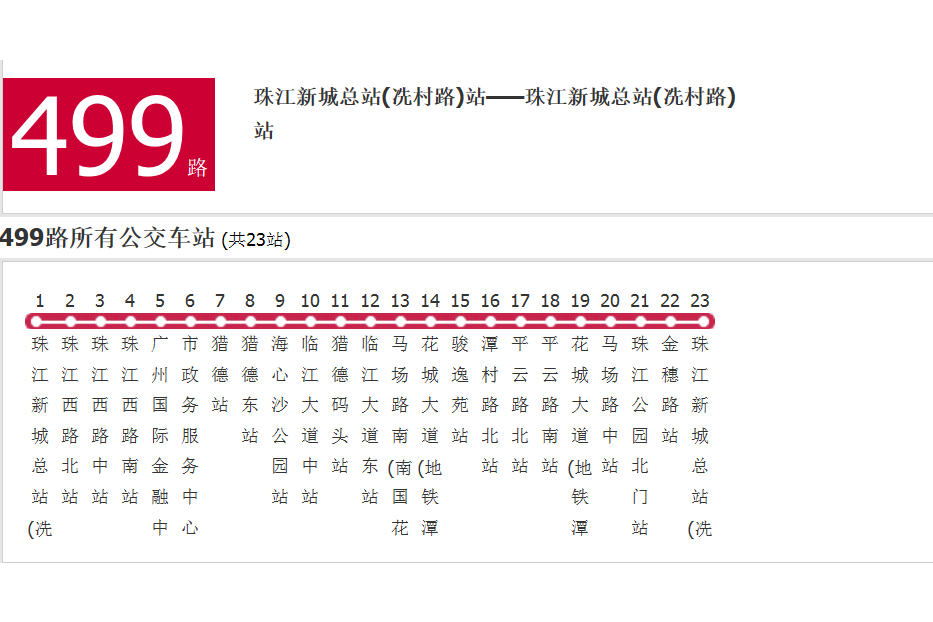 廣州公交499路