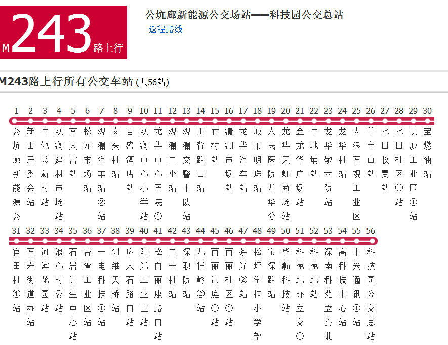 深圳公交M243路