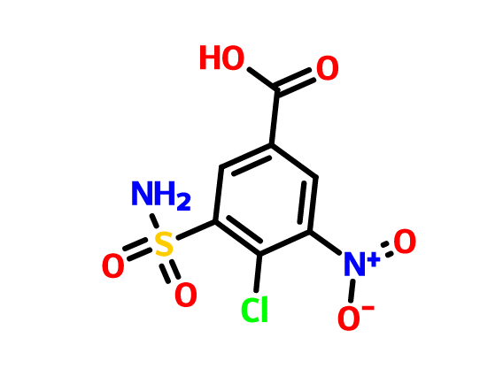 4-氯-3-硝基-5-氨磺醯基苯甲酸