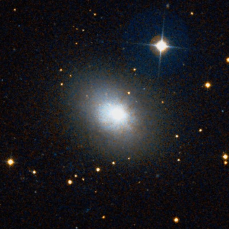 NGC 3077 DSS2 彩色圖