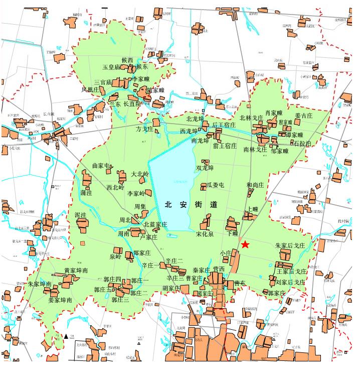 北安街道轄區村居地理位置