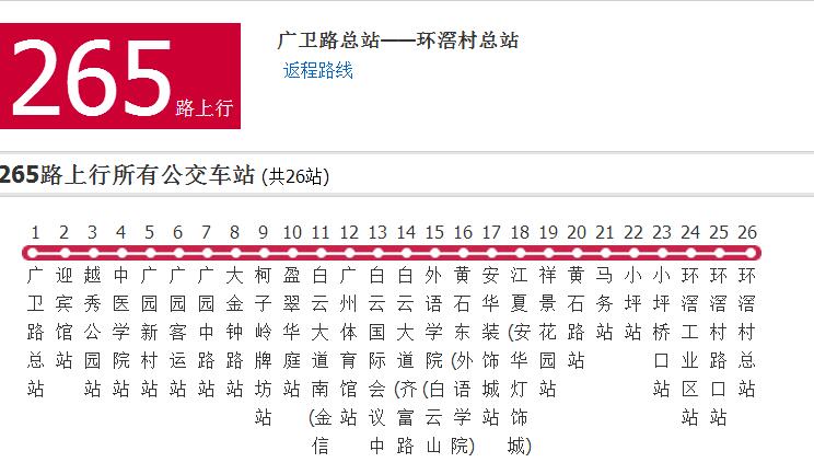 廣州公交265路