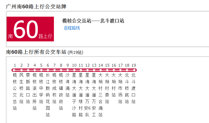 廣州公交南60路