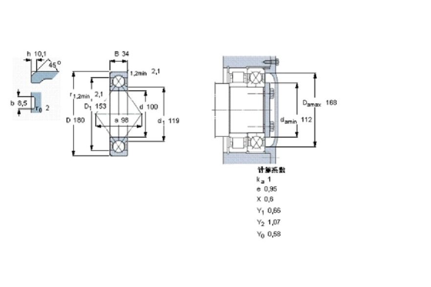 SKF QJ220N2MA軸承