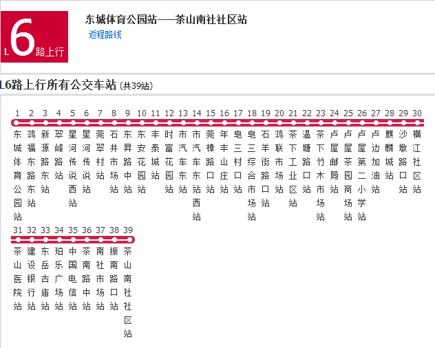 東莞公交L6路