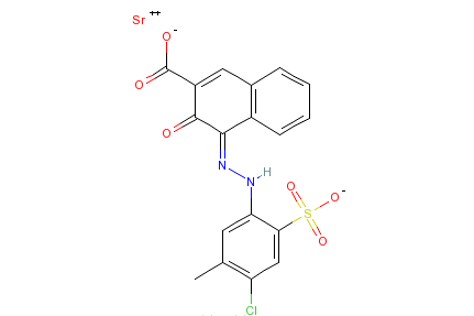 4-[（4-氯-5-甲基-2-磺基苯基）偶氮]-3-羥基-2-萘甲酸鍶鹽