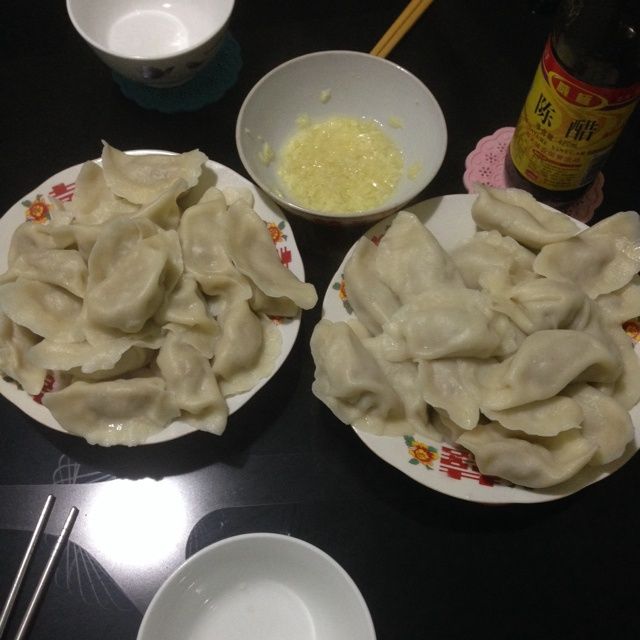 豬肉圓白菜陷餃子