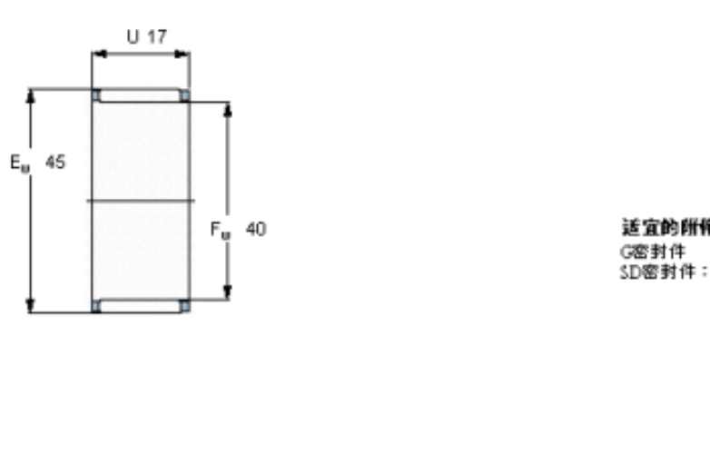 SKF K40x45x17軸承