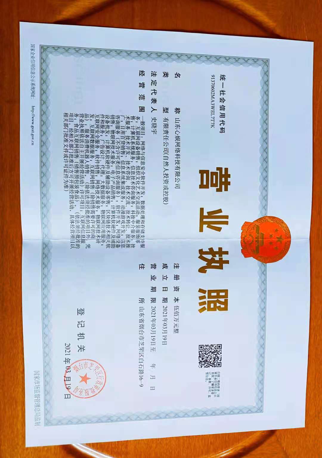 山東心娛網路科技有限公司