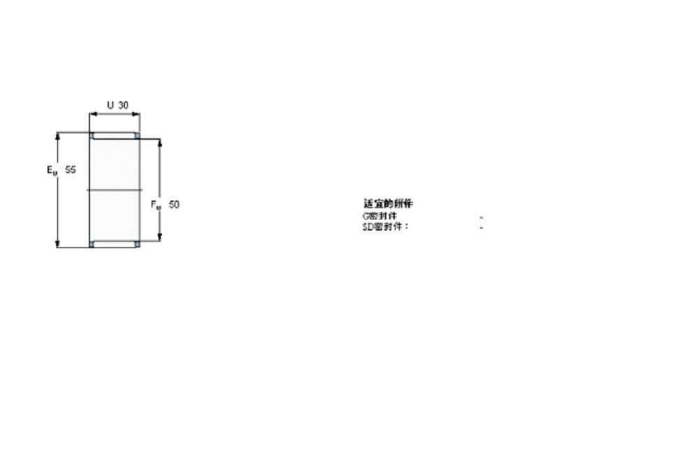 SKF K50x55x30軸承