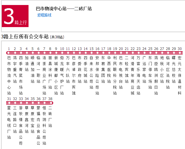 巴彥淖爾公交3路