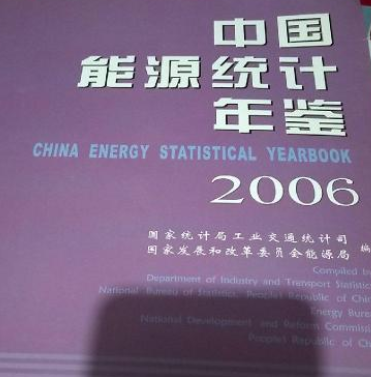 中國能源統計年鑑2006