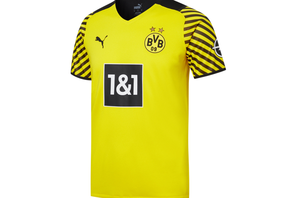 BVB HOME AUTHENTIC SHIRT W/ SPONSOR男子短袖球員版T恤