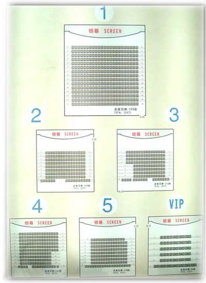 影廳示意圖