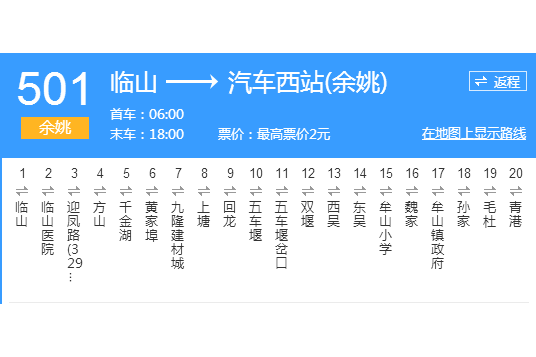 寧波公交餘姚501路