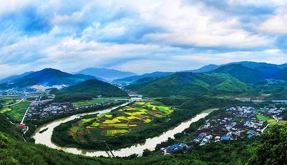 文川溪下流永安市吉山村段