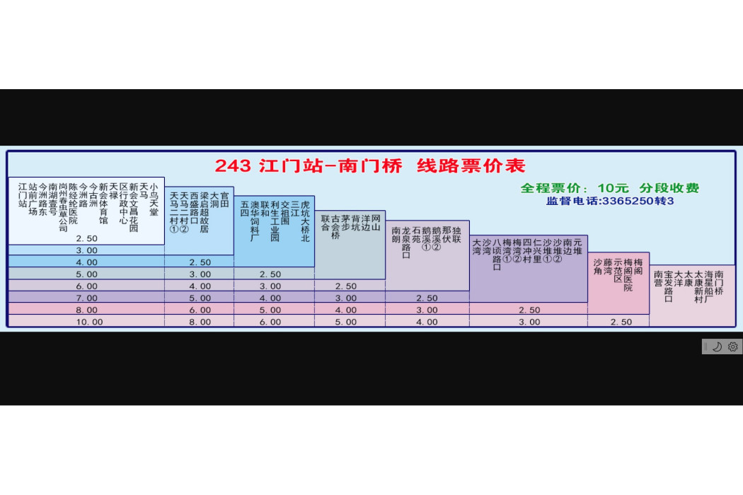 江門公交243路