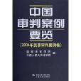 中國審判案例要覽。2004年民事審判案例卷