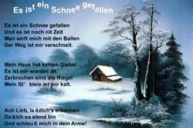 Es Ist Ein Schnee Gefallen(德國中世紀民謠)