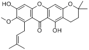 3,4-二氫-5,9-二羥基-8-甲氧基-2,2-二甲基-7-（3-甲基-2-丁烯基）-2H,6H-吡喃並[3,2-B]氧雜蒽-6-酮