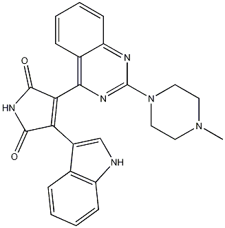 3-（1H-吲哚-3-基）-4-[2-（4-甲基哌嗪-1-基）喹唑啉-4-基]吡咯-2,5-二酮