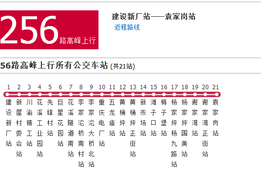 重慶公交256路高峰