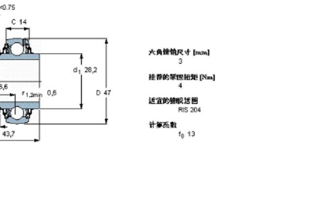 SKF YEL204-2RF/VL065軸承