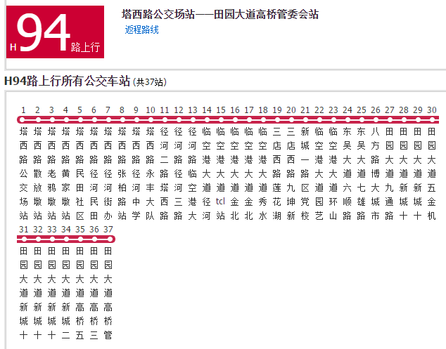 武漢公交H94路