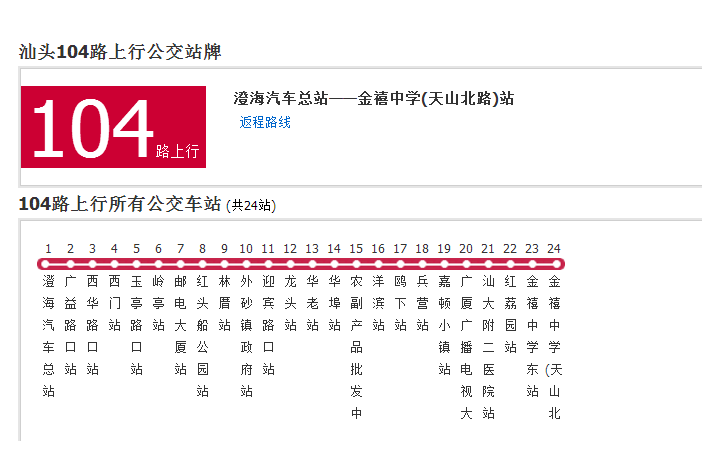 汕頭公交104路