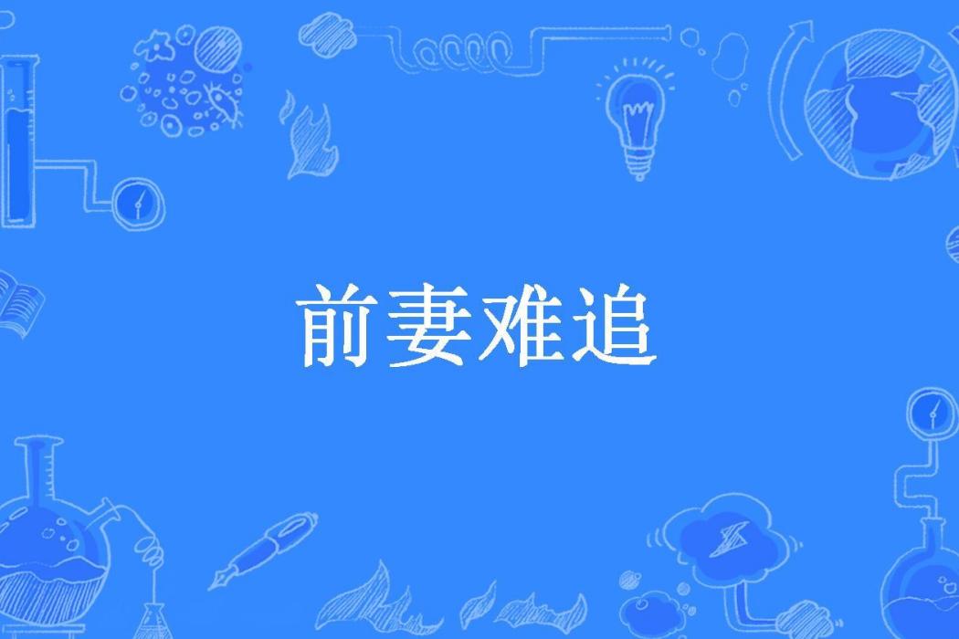 前妻難追(楚依然所著小說)