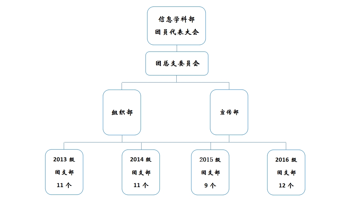 信息學科部團總支組織架構圖