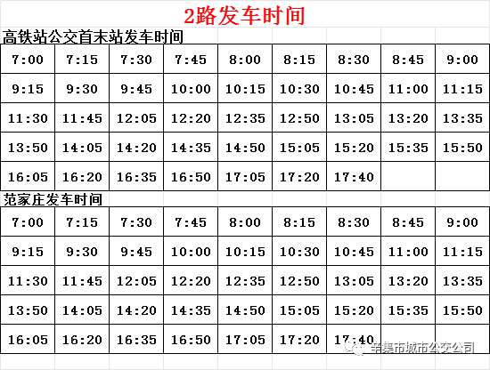 辛集公交2路