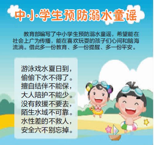 中小學生預防溺水童謠