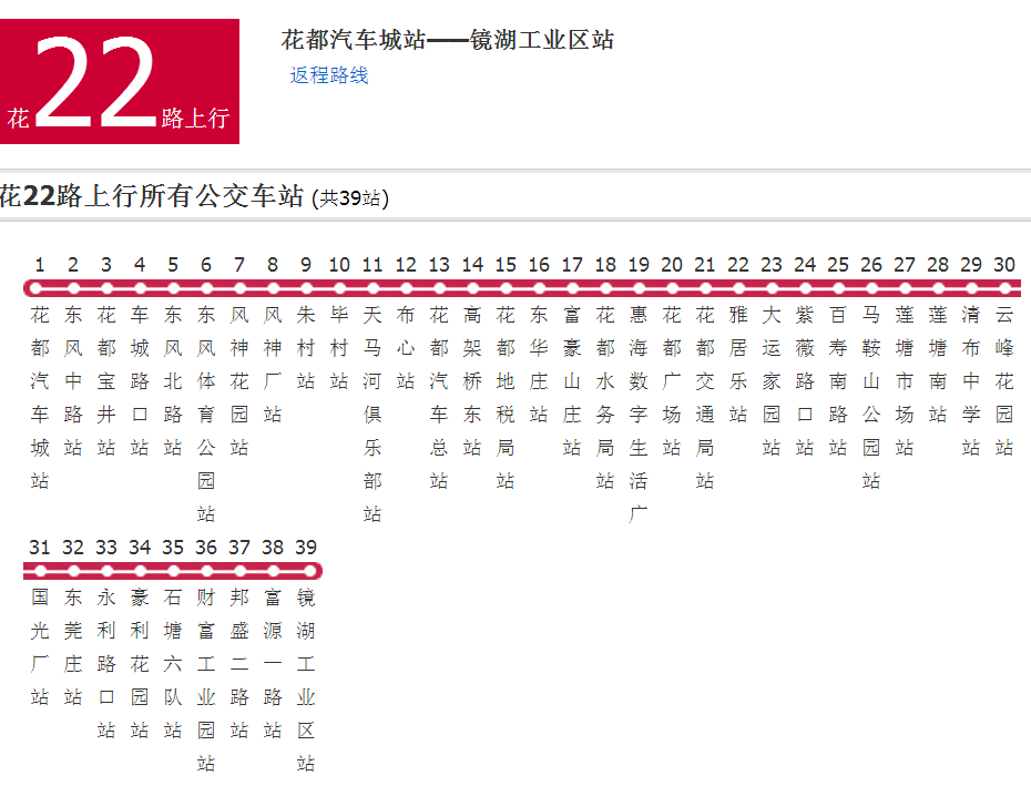 廣州公交花22路