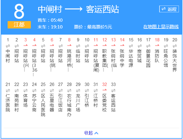 揚州公交江都8路
