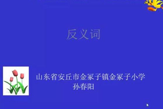 反義詞(微課課程)