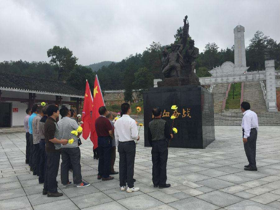 清泰橋村組織黨小組長祭拜長沙縣烈士陵園