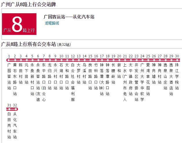 廣州公交廣從8路