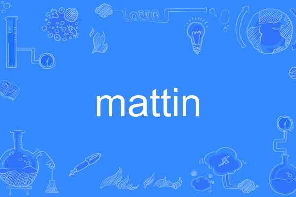 mattin(英語單詞)