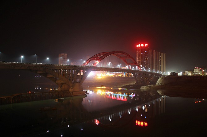 二橋夜景