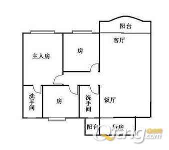 3室2廳2衛 87平米 東南