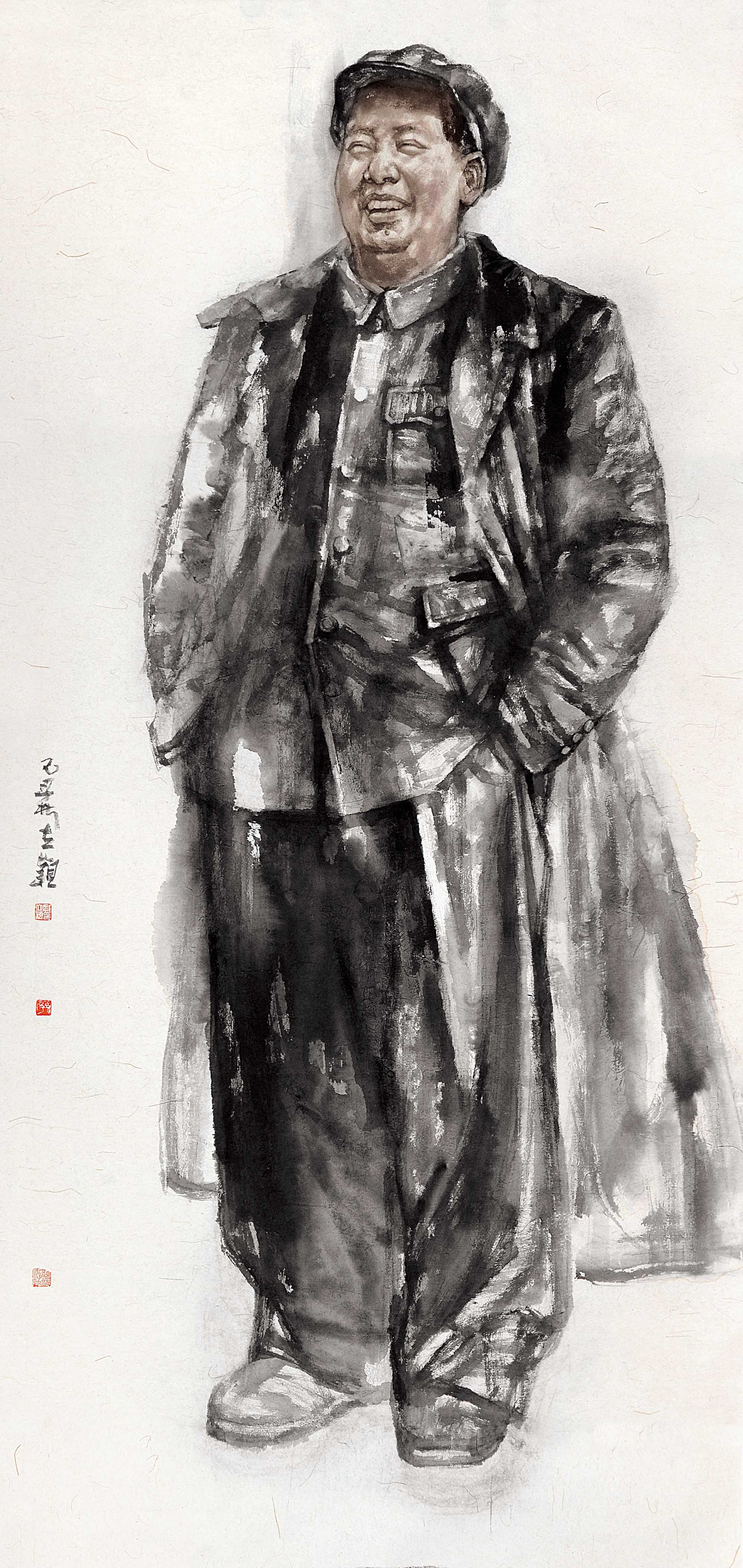 鄒立穎《毛澤東》222x115cm  2009年