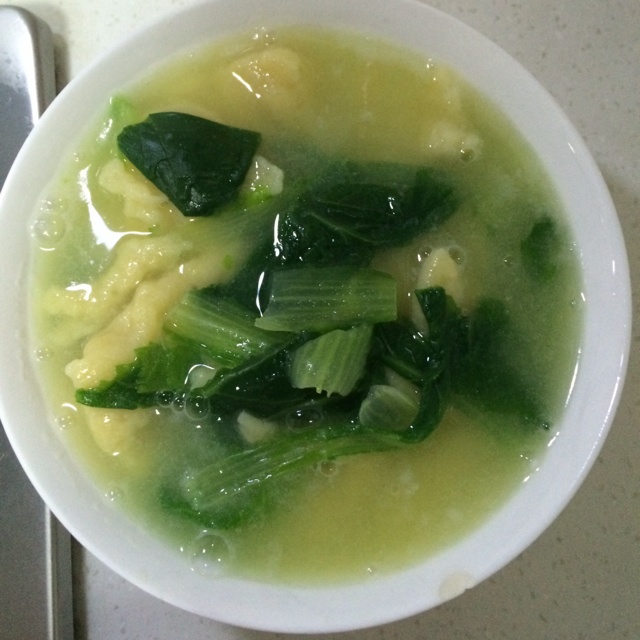 小白菜疙瘩湯