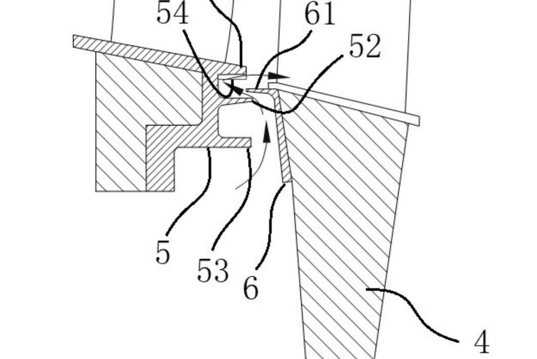 一種航空發動機輪緣封嚴結構