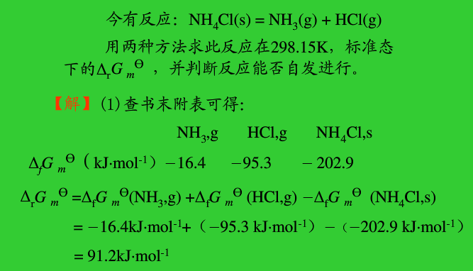 標準摩爾生成自由能